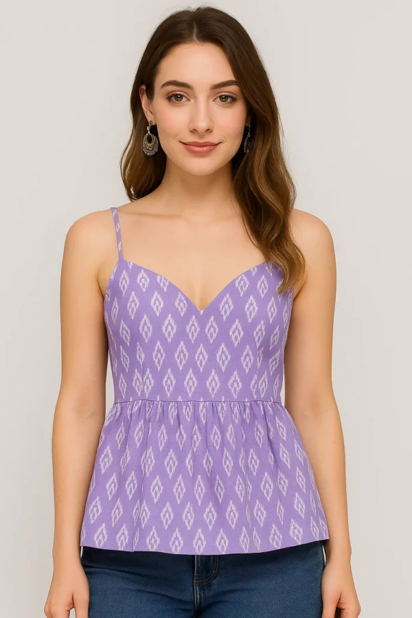 Lavender Peplum Tops