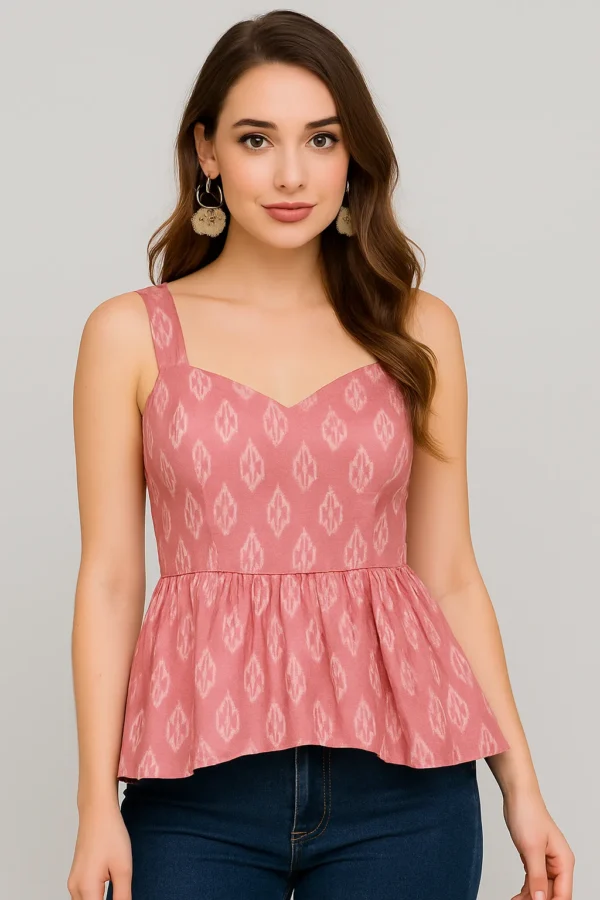 Pink Peplum Tops