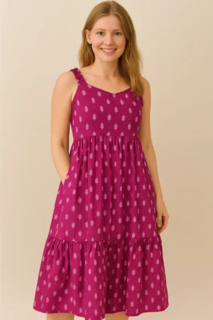 Rani pink- Maxi Dress with Pocket
