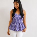 Lavender Peplum Tops