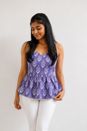Lavender Peplum Tops