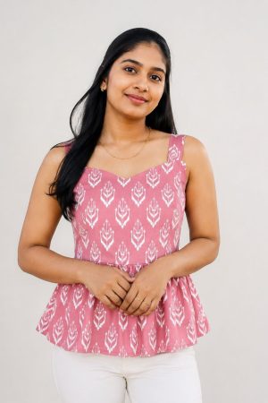 Pink Peplum Tops