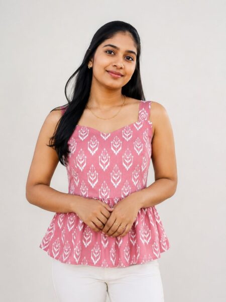 Pink Peplum Tops