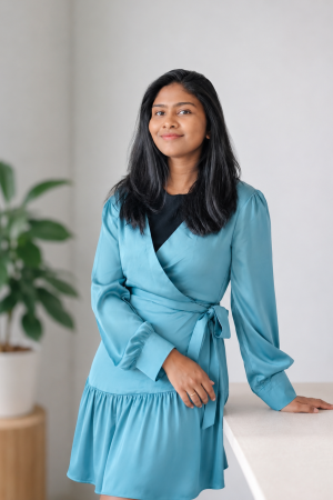 Aqua Blue Wrap -Satin-dress