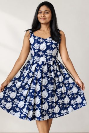 Blue – Floral Frock