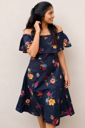 Black – Malmal – off shoulder Maxi