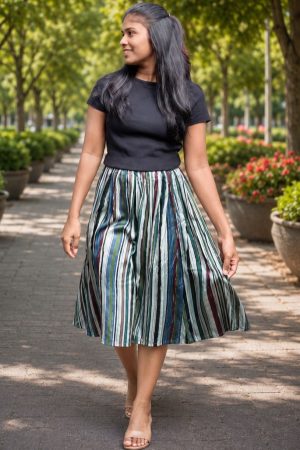 Colourful – Satin Skirt (skirt only)