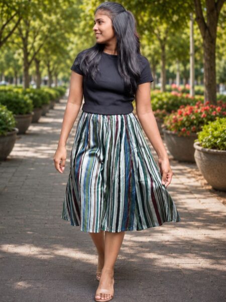 Colourful - Satin Skirt (skirt only)