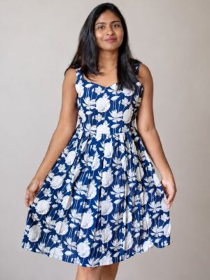 Blue – Floral Frock