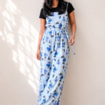 Grey Purple - Floral Jumpsuit