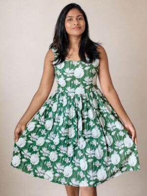 Green – Floral Frock