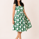 Green - Floral Frock