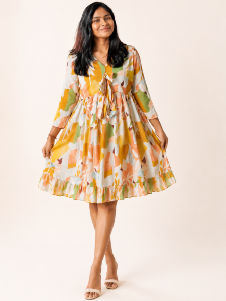 Boho Printed -Flare Frock