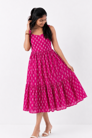 Rani Pink – Maxi Dress with Pocket
