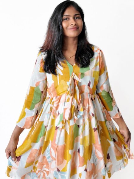Boho Printed -Flare Frock