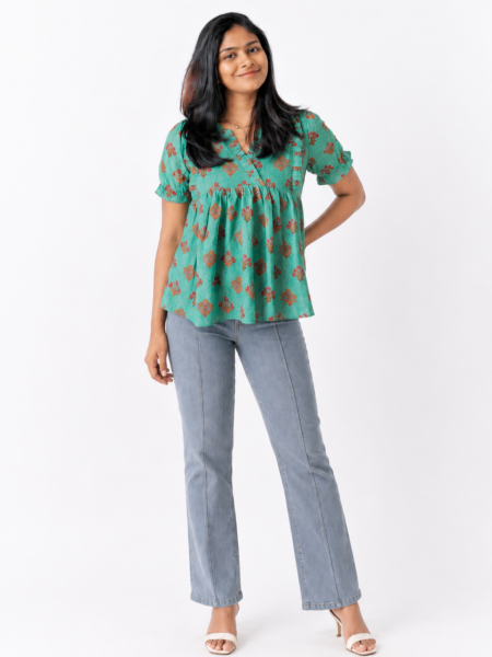 Georgette Peplum Top