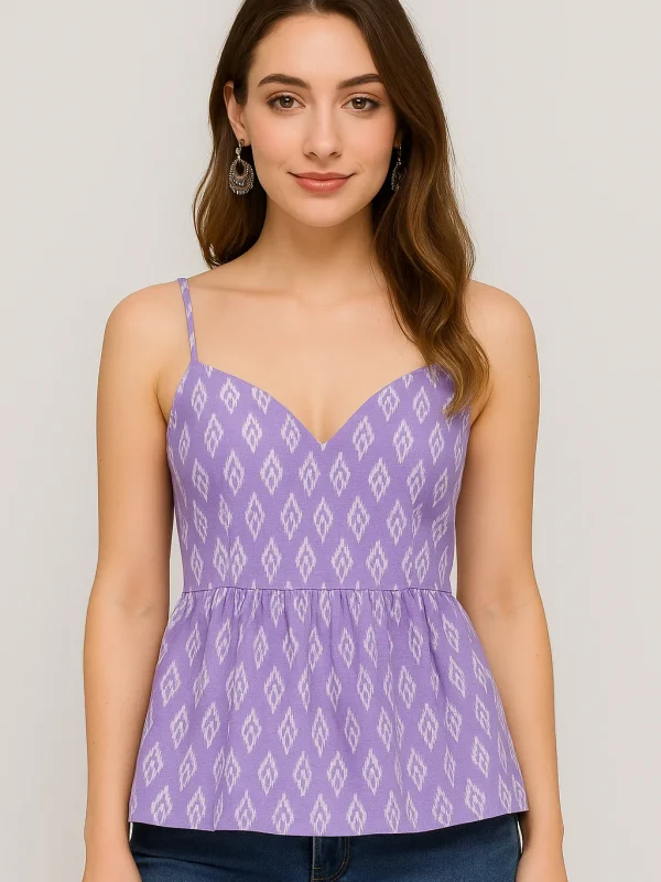 Lavendar peplum tops